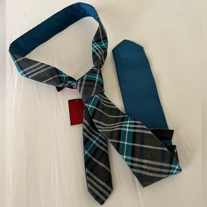 Alfani Reversible Argyle/Teal Necktie